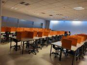 Er lesrými besta nýtingin á plássi háskólans? Hálftómt lesrými í Gimli Mynd: Sæunn Valdís