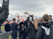 Háskólarígur útkljáður á Októberfest