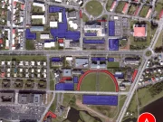 Fresta gjaldskyldu aftur Myndin sýnir hvar gjaldskyld bílastæði eiga að vera.