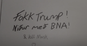 Salernið óvæntur vettvangur skilaboða