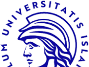 Hver er konan á merki Háskóla Íslands?