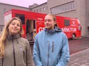 Blóðbankabíllinn heimsótti Háskólann