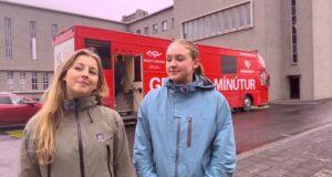 Blóðbankabíllinn heimsótti Háskólann