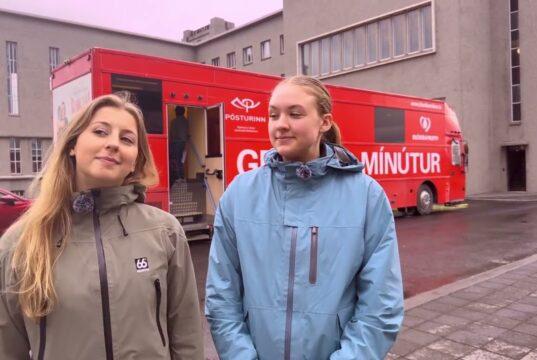 Blóðbankabíllinn heimsótti Háskólann